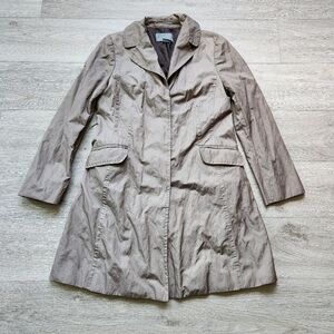 Ann Taylor Trench Coat Jacket Womens Medium